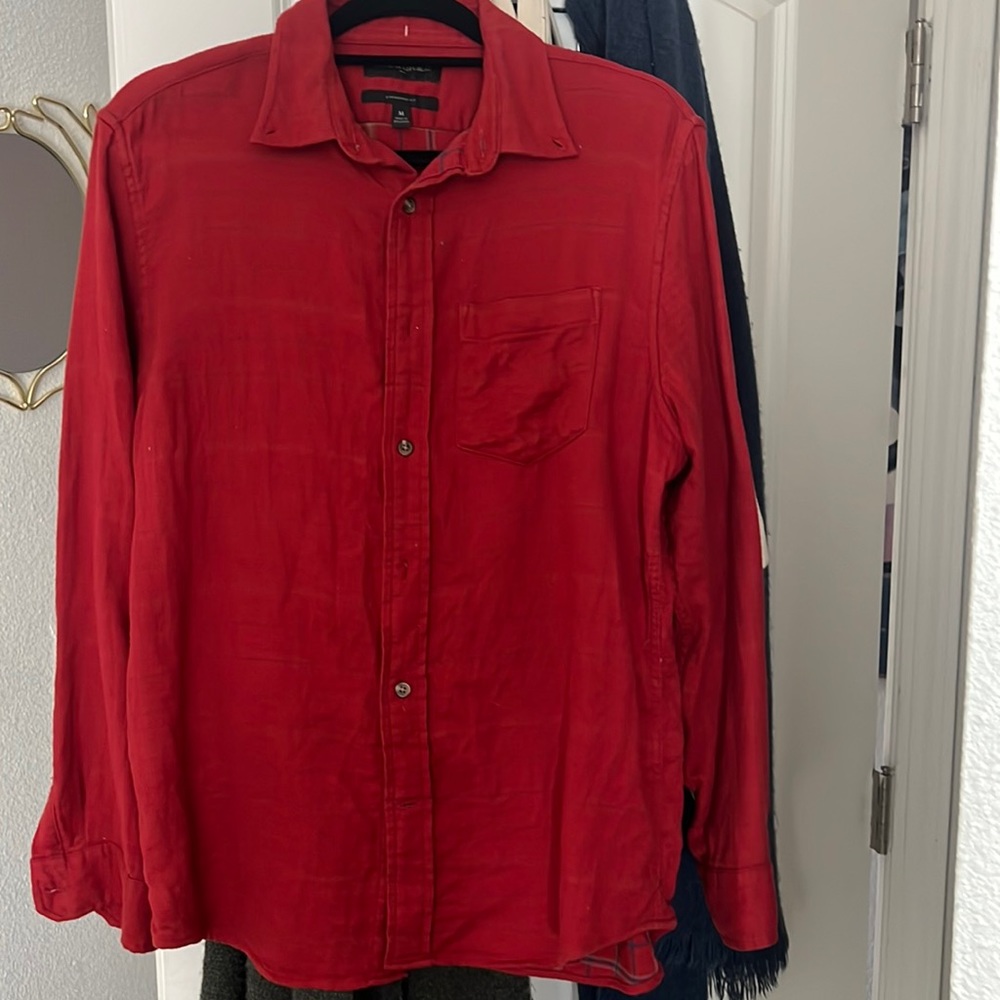 Mens flannel red shirt